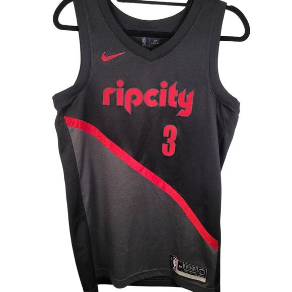 Nike Men’s CJ McCollum NBA Portland Trail Blazers Rip City Jersey Size Small 40 - Picture 1 of 5